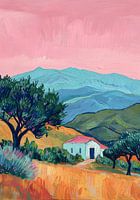 Matisse geïnspireerd, Matisse poster, Landschap