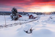Zonsondergang in Lillehammer van Rob Kints thumbnail