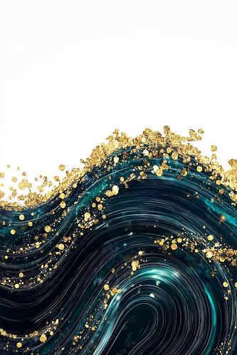 Abstract Alchemy - Golden Wave II