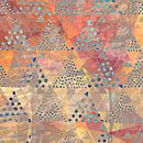 TRIANGLES DOTS LEAVES PATTERN-2 van Pia Schneider thumbnail