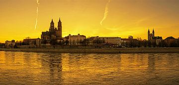 Maagdenburgse zonsondergang van Frank Herrmann