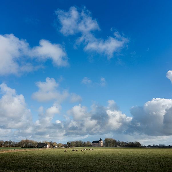 Dorfansicht Huizinge-Platz von Bo Scheeringa Photography