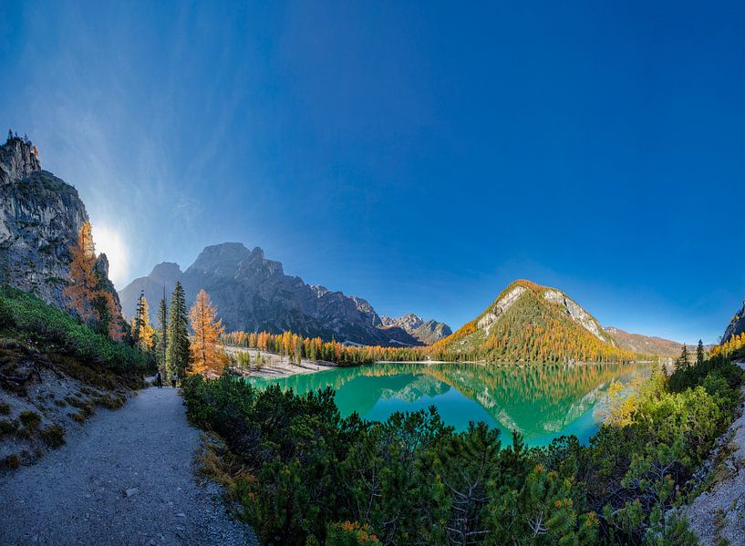 Pragser Wildsee - Lago di Braies, Prags, Tyrol du Sud - Haut-Adige - Trentin, Italie par Rene van der Meer