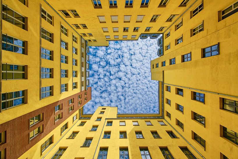 Looking up in Berlin yellow by Jenco van Zalk