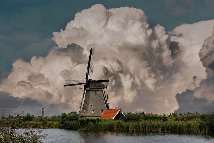 Kinderdijk Mills, Kinderdijk, The Netherlands by Maarten Kost