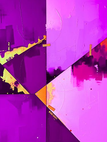 Etherische geometrische abstractie - diepte & beweging
