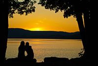 Romantischer Sonnenuntergang