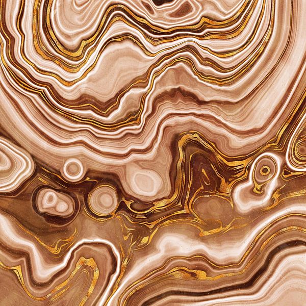 Goldener Achat Textur 09 von Aloke Design