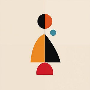 Moderne Frau geometrisch