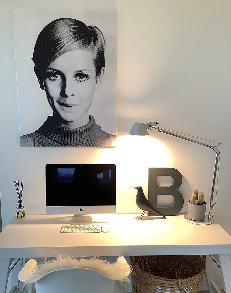 The Model Twiggy, 1966 (b/w photo)  by Bridgeman Images 