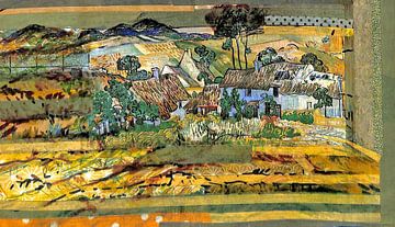 Farmhouses. Inspiration Vincent van Gogh. ( 2 ) by Ineke de Rijk
