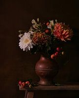 Autumn still life with flowers
