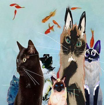 Katzenbande Schnurrhaare und Flossen von Nicole Habets