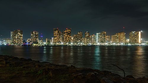 La ligne d'horizon d'Honolulu et de Waikiki.