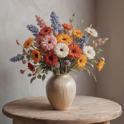 Vase avec fleurs