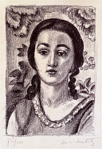 Henri Matisse, Junges Mädchen mit braunen Locken, 1924