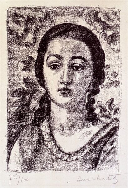 Henri Matisse, Young girl with brown curls, 1924 by Atelier Liesjes