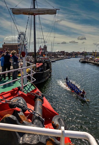 Drachenboote in Wismar von Holger Felix
