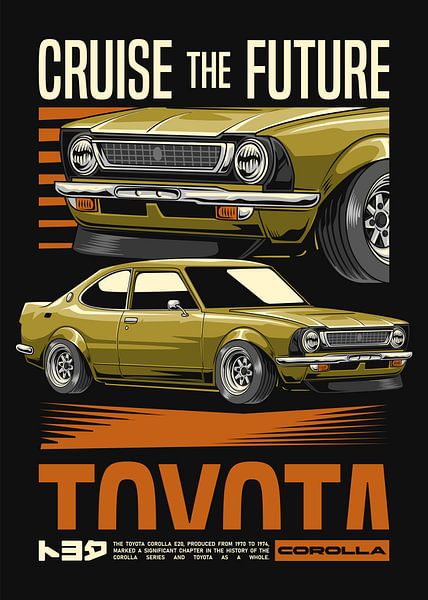 Toyota Corolla E20 JDM auto van Adam Khabibi