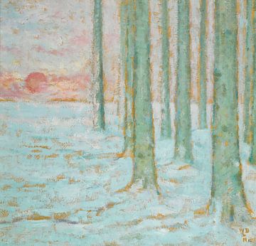 Winter in het bos, William Degouve de Nuncques
