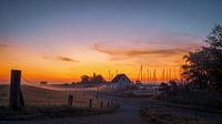 Zonsopgang op het eiland Hiddensee