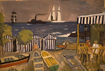 Joaquín Torres García - Strandlandschap (1924) van Peter Balan