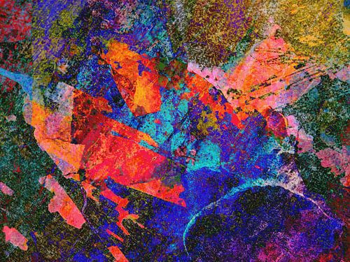 Modern, Abstract Digitaal Kunstwerk – Written in the Stars