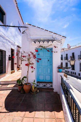 Village blanc de montagne en Espagne
