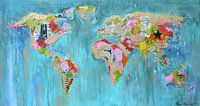 Mélange de peinture Worldmap par Atelier Paint-Ing Aperçu
