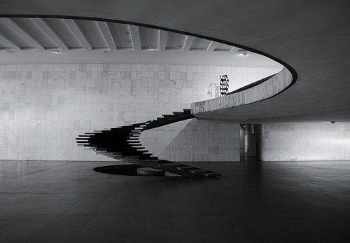 Helicoidal stairs in the Itamaraty Palace, Brasilia