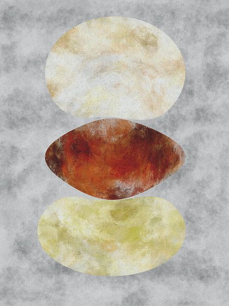 Balans 2 - Abstract organische vormen van Maurice Dawson