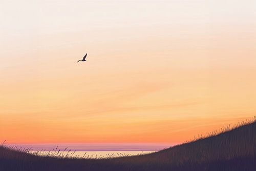 Soft Horizon Flight by Natasja Haandrikman