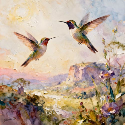 Prachtige vogels van de wereld - Kolibrie