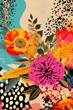 Vintage stijl bloemen