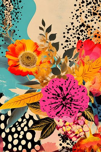 Vintage stijl bloemen