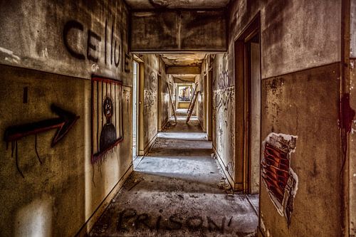 Couloir après l'incendie