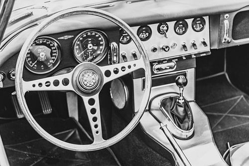 Jaguar E-Type dashboard van Sjoerd van der Wal Fotografie