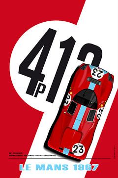 412P Richard Attwood, Piers Courage 1967 sur Theodor Decker