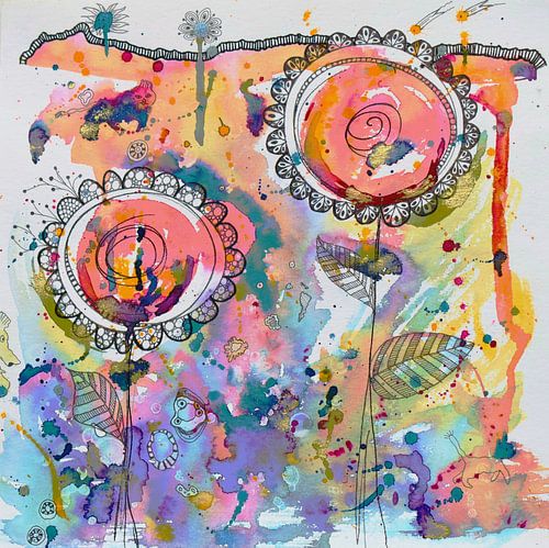 Fleurs abstraites