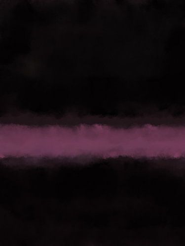 Abstract schilderij geïnspireerd op Rothko in donkere stemmige kleuren