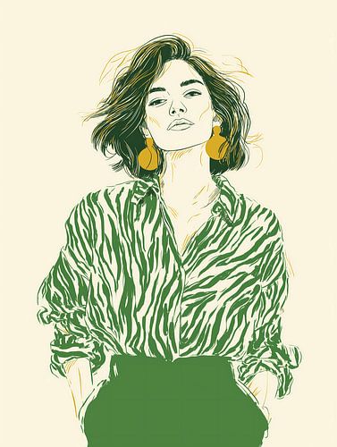 Une femme moderne et sûre d'elle