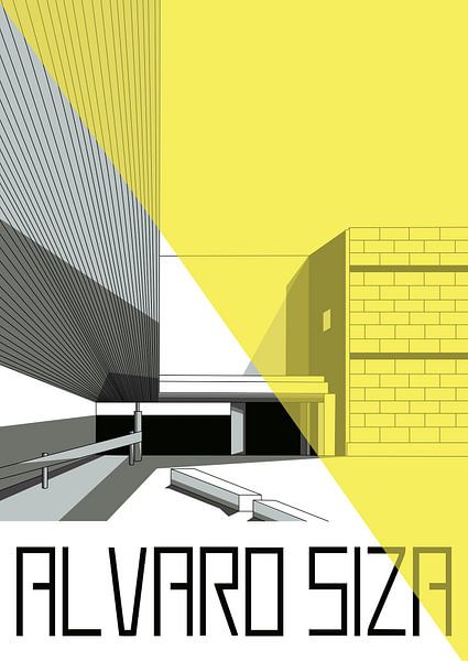 Alvaro Siza 5 - Triangle jaune par TAAIDesign