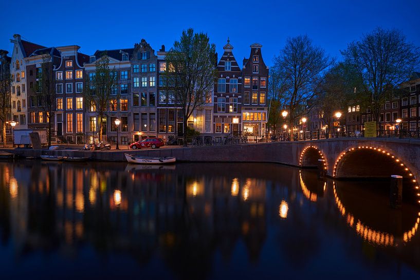 Blick auf die Quellijnbrug, Keizersgracht in Amsterdam, 2020 - von Amsterdam.Photos