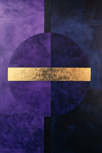 Abstrait violet avec or