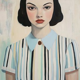 Elegance in Stripes - Fashion and Expression by Thea
