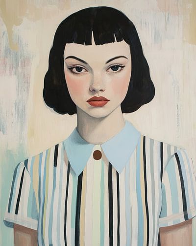 Eleganz in Streifen - Mode und Ausdruck