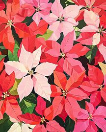 Poinsettias | Poinsettia Splendour by Wonderful Art
