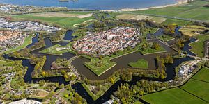 Photo aérienne de la forteresse de Naarden sur aerovista luchtfotografie