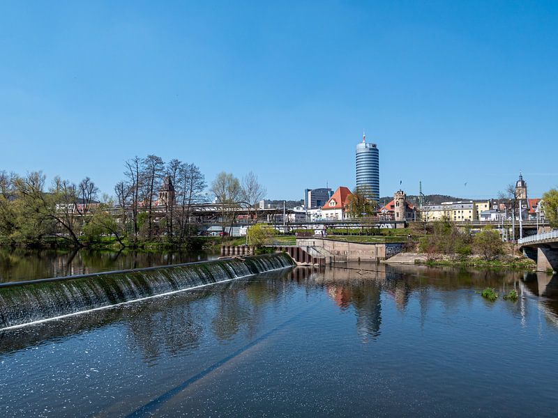 Blick auf Jena mit der Saale von Animaflora PicsStock