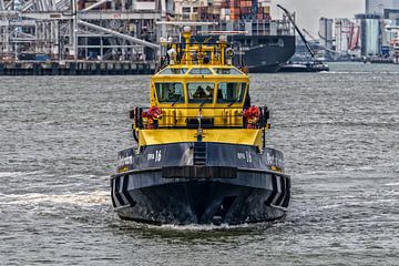 Hafenbetrieb Rotterdam Schiff maasvlakte 2 von Arthur Bruinen